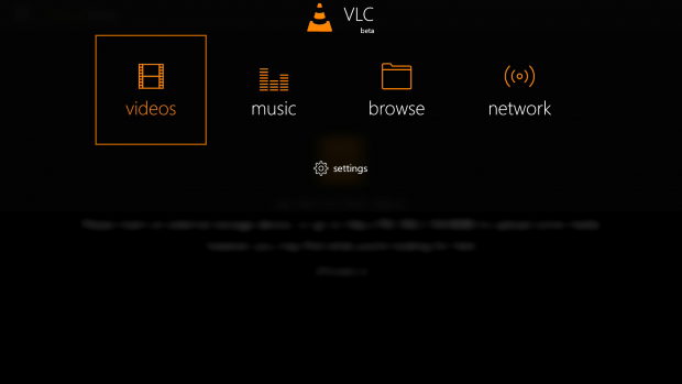 VLC auf der Xbox One (Screenshot: Golem.de)